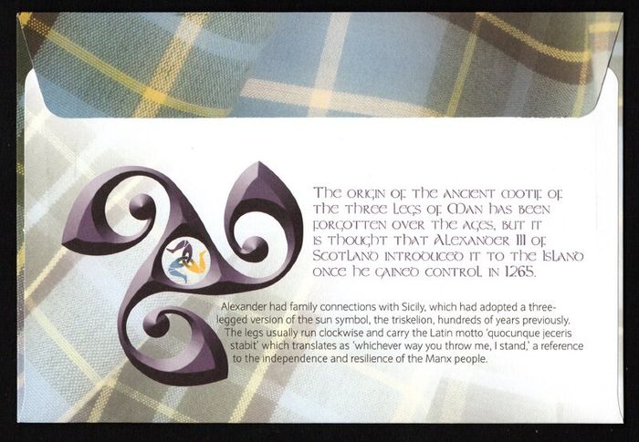 2017 Isle of Man Post & Go Stamps Triskelion Definitive First Day Cover (FDC)