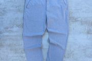 Grey slim fit cropped trousers