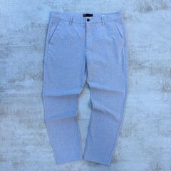 Grey slim fit cropped trousers