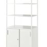 Cabinet with sliding doors, white, 80x55x180 cm Image 2