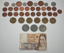 Collection of irish 1990s money
