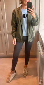 Pull & Bear khaki bomber jacket