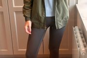 Pull &amp; Bear khaki bomber jacket