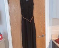 Primark Long Black Dress .   S.12   B.N.W.T