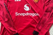 Manchester United 2025/26 Authentic Home L/S XL Jersey
