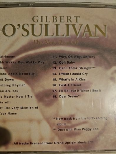 Gilbert O'Sullivan - The Very Best Of.