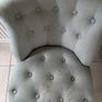 Sage Green Button-Tufted Occasional Chair Image 4