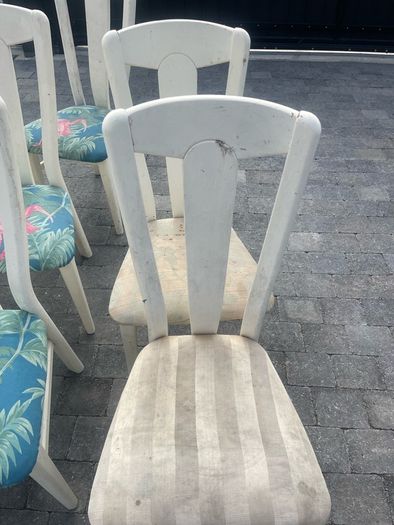 8 x solid wood chairs