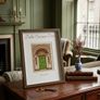 Dublin Georgian Door Laser Engraved Walnut Picture Frame with Gift box Image 4