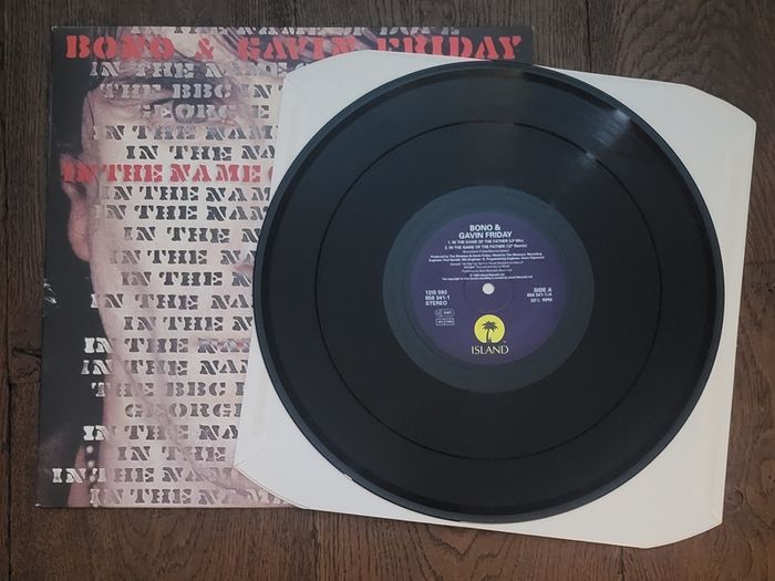 Bono & Gavin Friday - In The Name of the Father 12" original vinyl record