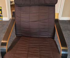 Ikea Poang armchair and stool