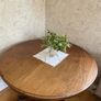 Antique Round Pedestal Dining Table Image 5