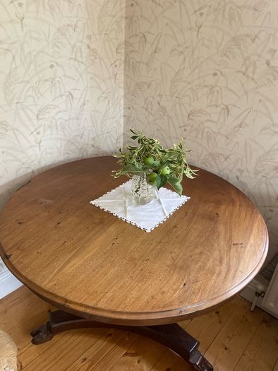 Antique Round Pedestal Dining Table