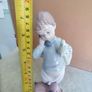 Beautiful Lladro / NAO  Boy On Phone With Dog and Teddy  Figurine - Nice Piece Image 2
