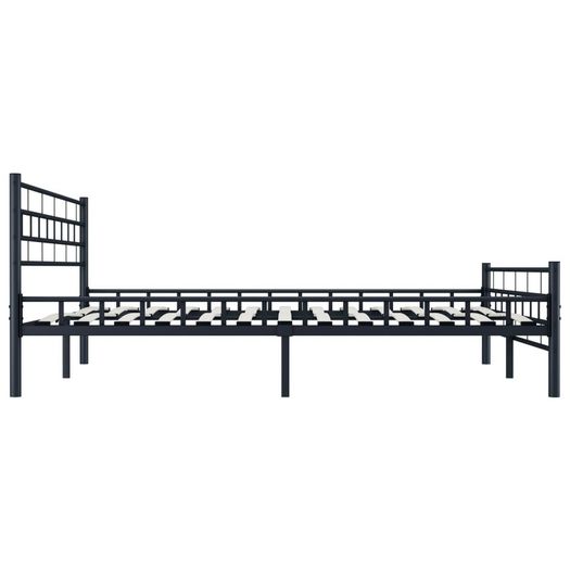 Bed Frame Black Steel 200x200 cm