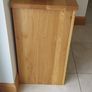 Solid Oak, two door, cabinet. Image 3