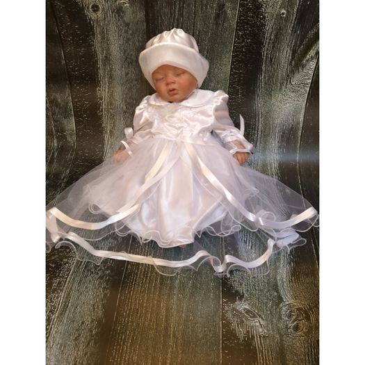 christening dress and shoes 3-6 months