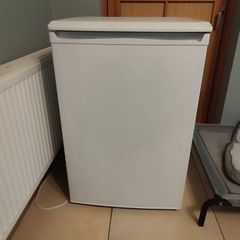 White under-counter fridge