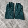 Dents Leather Turquoise Gloves (M) 7.5 Image 3