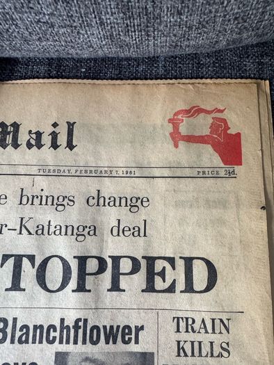 Newspaper from 1961