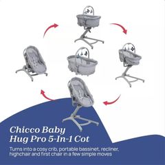 Chicco Baby Hug Pro 5-in-1 Premium Crib For Kids