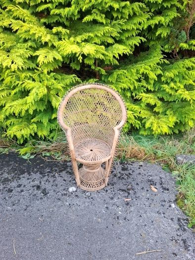child wicker chair stand postage possible