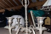 Large Vintage Silver Plated 5-Arm Candelabra