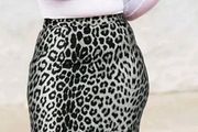 Leopard Print Straight Skirt size L 14-16. Brand New.