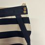 H&M navy/cream striped shorts, size Eur 36. (Uk8) Image 2