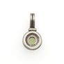 Vintage 925 Sterling Silver & Peridot Pendant Charm Image 4