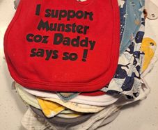 Baby bibs and nappy wallet