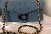 Coach Tabby 26 in quilted denim