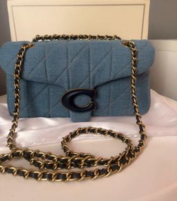 Coach Tabby 26 in quilted denim