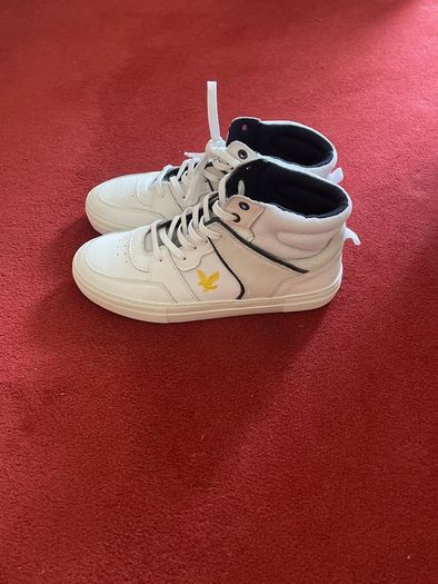 White high tops shoes for sale Lyle&Scott size 8UK