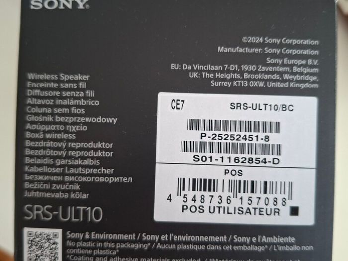 Sony Bluetooth ULT Field 1 Speaker
