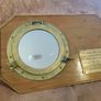 Original Vintage Solid Brass Ships Port Hole With Mirror Image 2