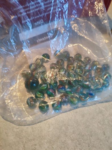 45 pcs Children Toys Ball 16MM PLUS SINGLE ONE 25 MM.Marbles Glass Bead Marbles Classic Reminiscence Children Toys for Kids Outdoor Playing