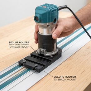 Makita/Katsu router base for track