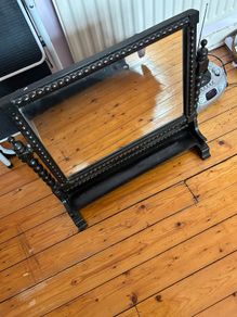Antique desk mirror