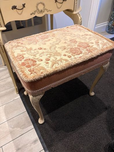 Vintage dressing table and a matching stool