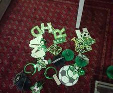 birthday football accessorys