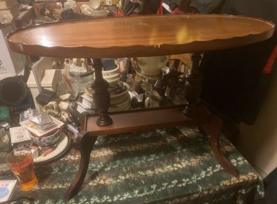 Vintage yew table