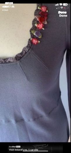 tunic  dress Avoca size (2) 12 Bnwt grey neck detail
