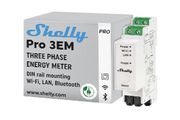 Shelly Pro 3EM (400A) - WiFi, LAN &amp; Bluetooth 3-phase Smart Energy Meter, DIN-rail mountable, Real-time Voltage Amps Monitoring via app