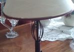 Burgundy Metal Table Lamp