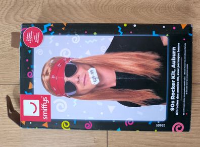 90's Rocker kit wig bandana costume
