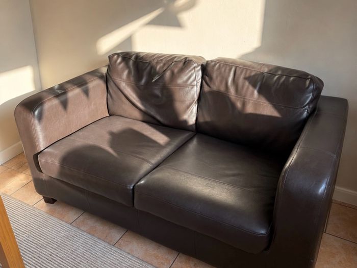 Brown Leather Couch