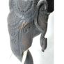 A Superb late 19th Century Indian Carved Hardwood Elephant Occasional / Side Table Image 3