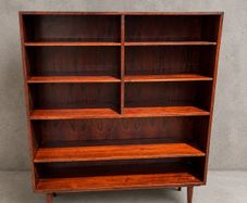 Danish rosewood bookcase mid century