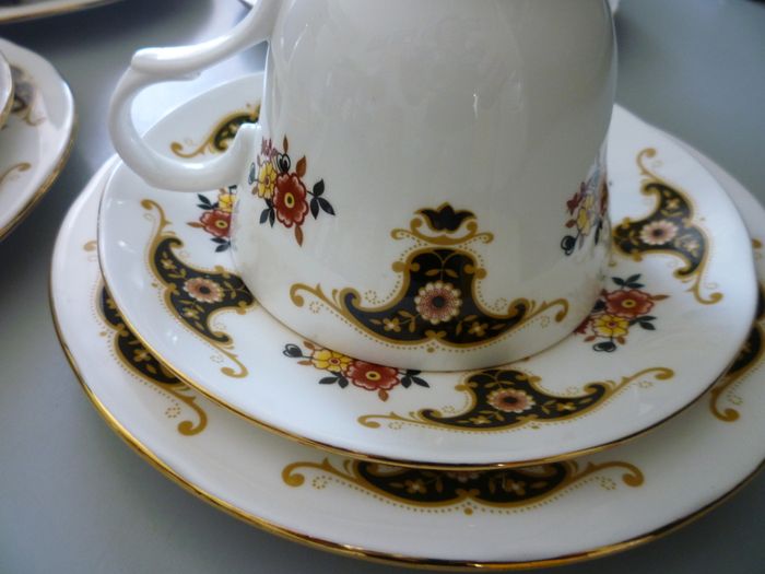 Crown Trent Fine bone China Staffordshire England tea coffee set. Complete 21 piece set